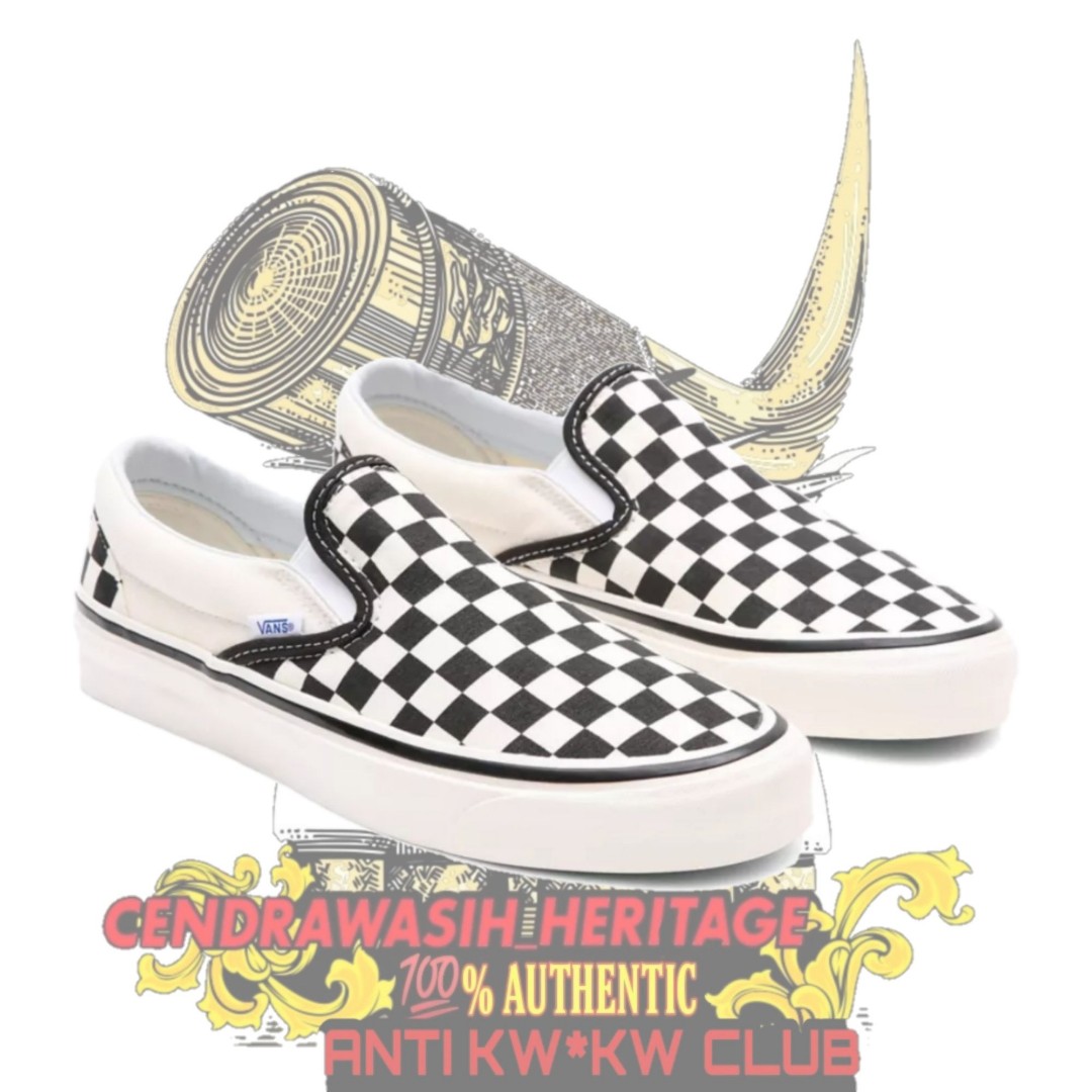 vans classic slip on 98 dx checkerboard