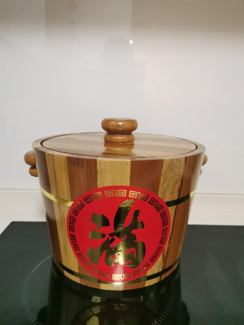 Wooden Rice bucket, Furniture & Home Living, Kitchenware & Tableware