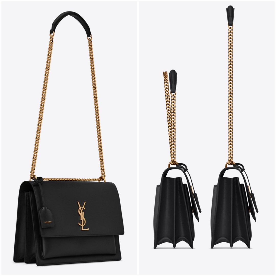 YSL Sunset Large in Smooth Leather Women s Fashion Bags Wallets Shoulder Bags on Carousell