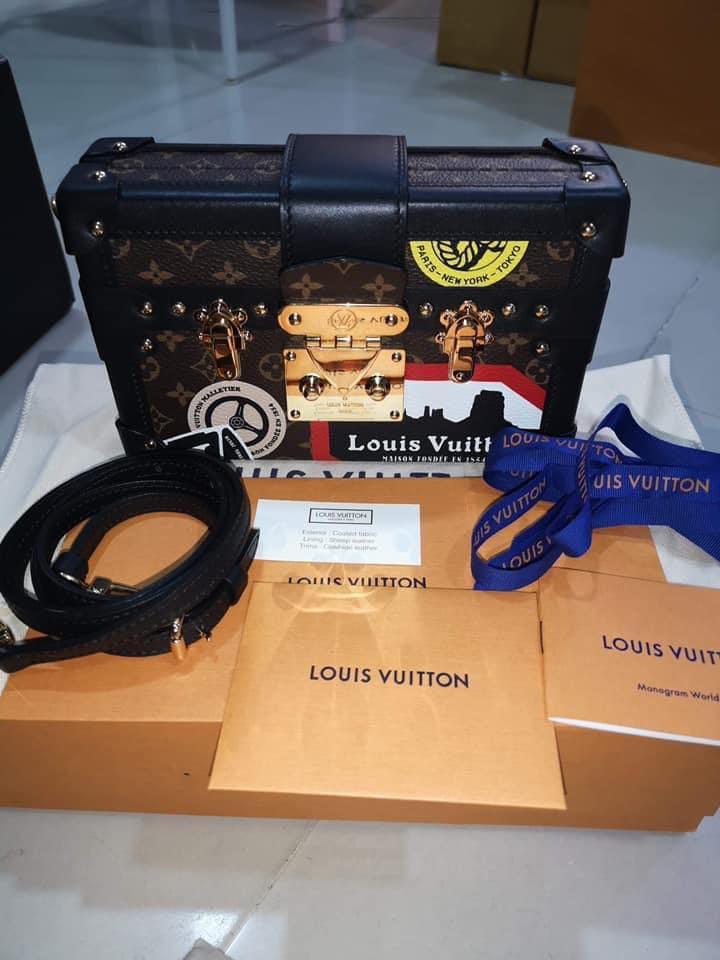Louis Vuitton petite malle Limited time🔥premium quality leather🔥last  stock have box and receipt, Women's Fashion, Bags & Wallets, Purses &  Pouches on Carousell