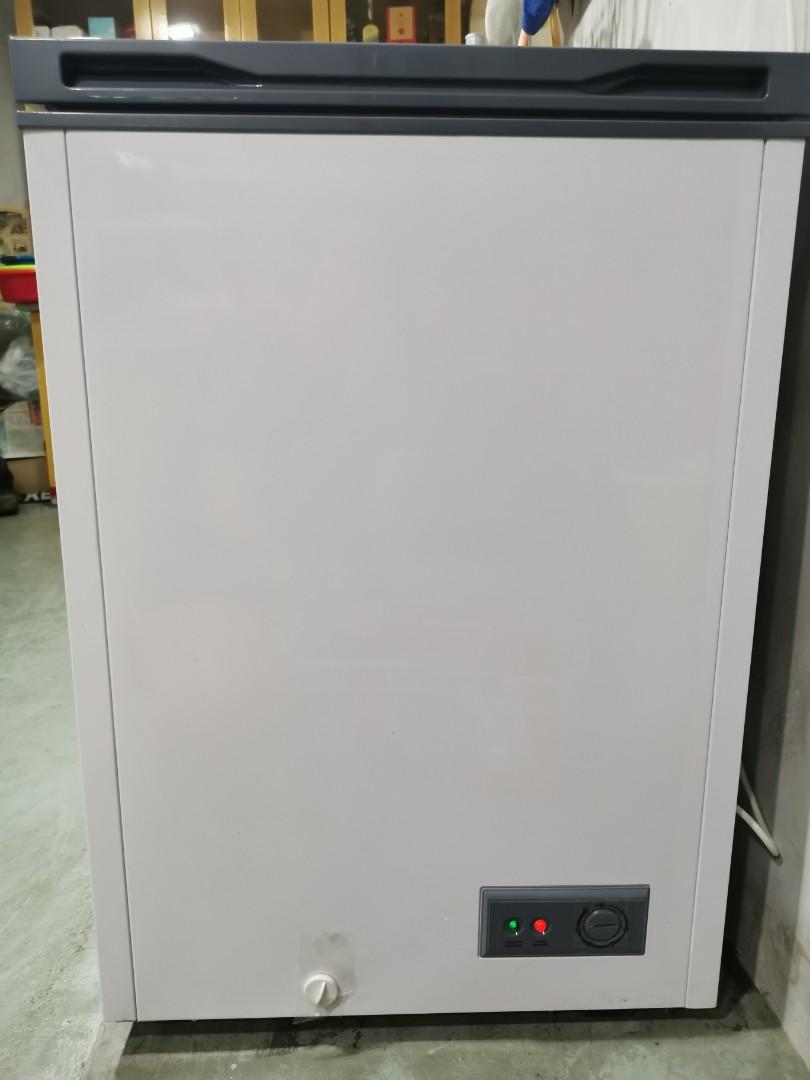 (130 LITRE) Berjaya Premium Chest Freezer BJYCFSD100AR6 (White), TV