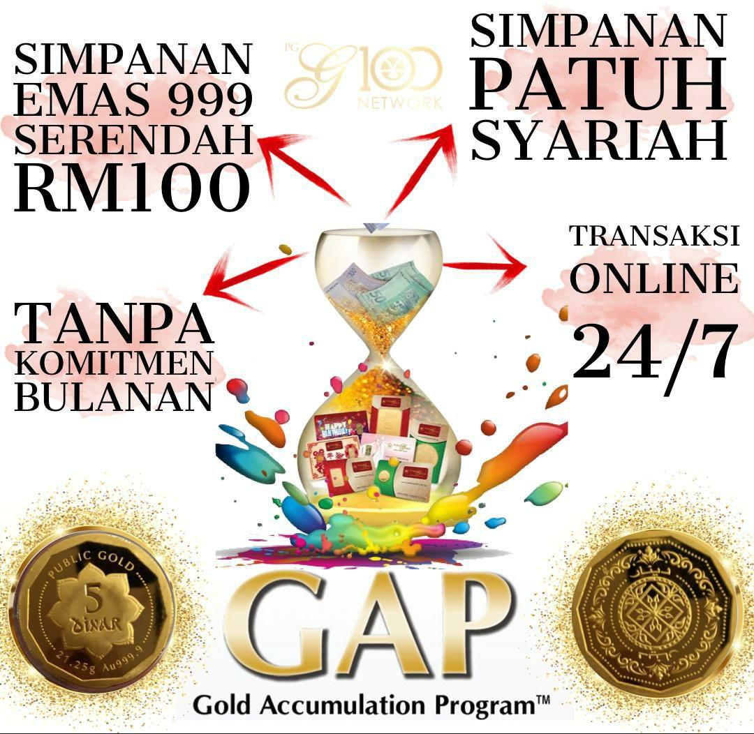 Akaun Emas Public Gold Gap Women S Fashion Jewellery On Carousell