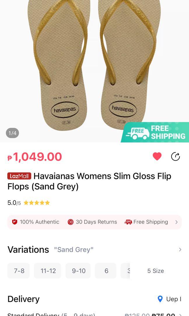 Authentic Havaianas brand new 37-38 (Category: Slippers and slides) located in Catarman. Submitted by bibiemarg (Listing ID 1107558387, Image 3). Description: Reason for selling: bought the wrong size, doesn’t fit on me.