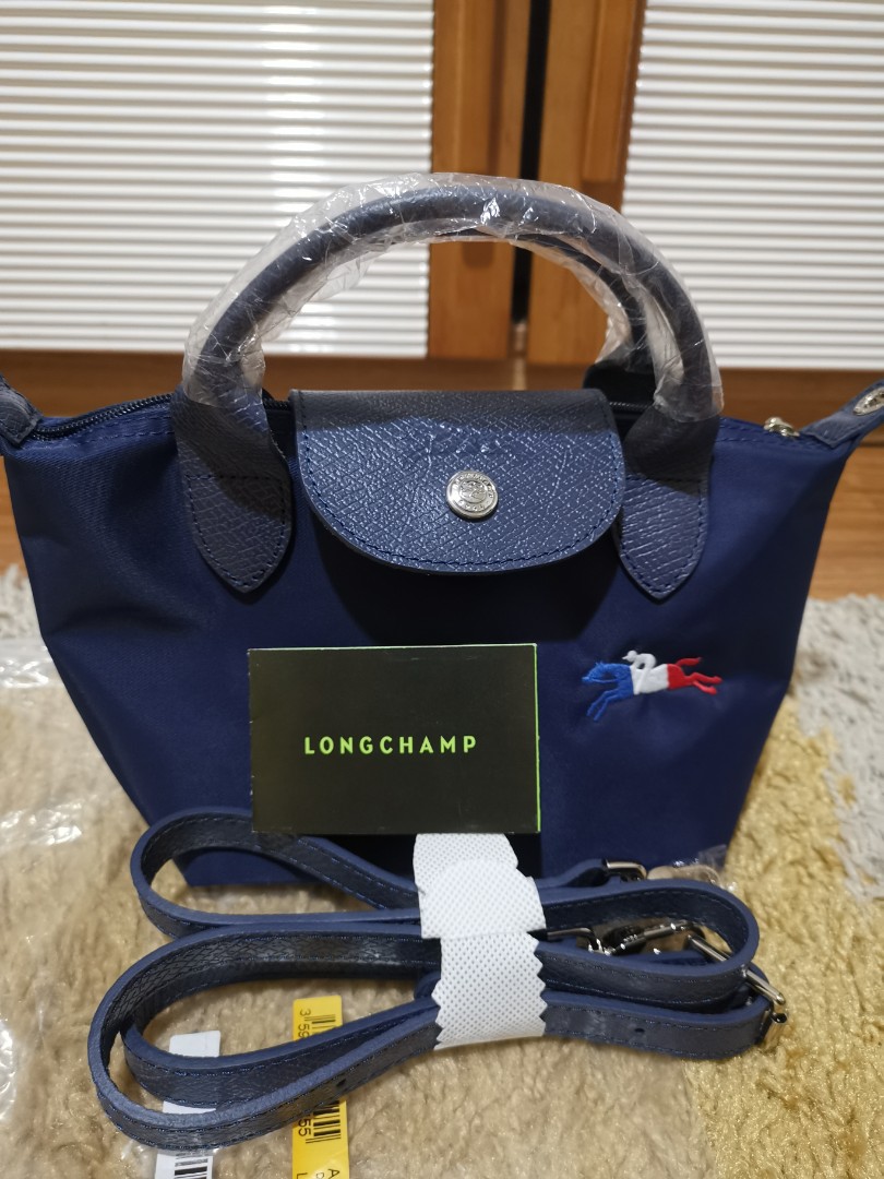 Longchamp Tres Paris Limited Edition Navy XS Top Handle Crossbody bag