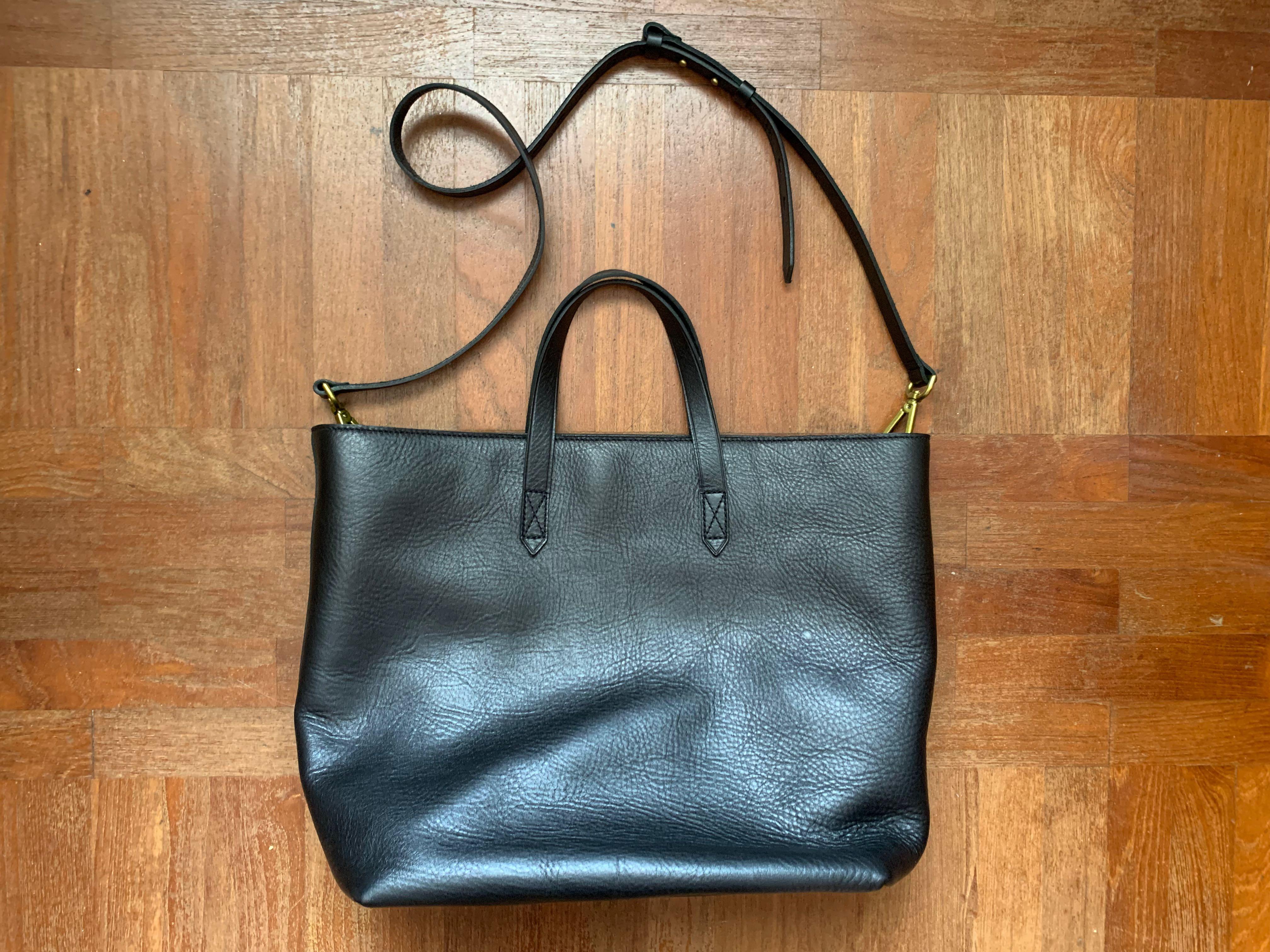 Authentic Madewell Zip Top Transport Carryall Bag in Black Women s Fashion Bags Wallets Tote Bags on Carousell