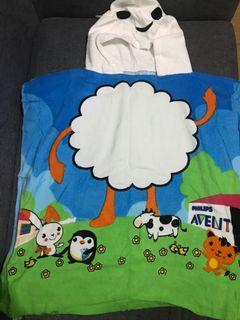 Kids’ Avent Hooded Bath Towel Poncho - 100% Soft Cotton