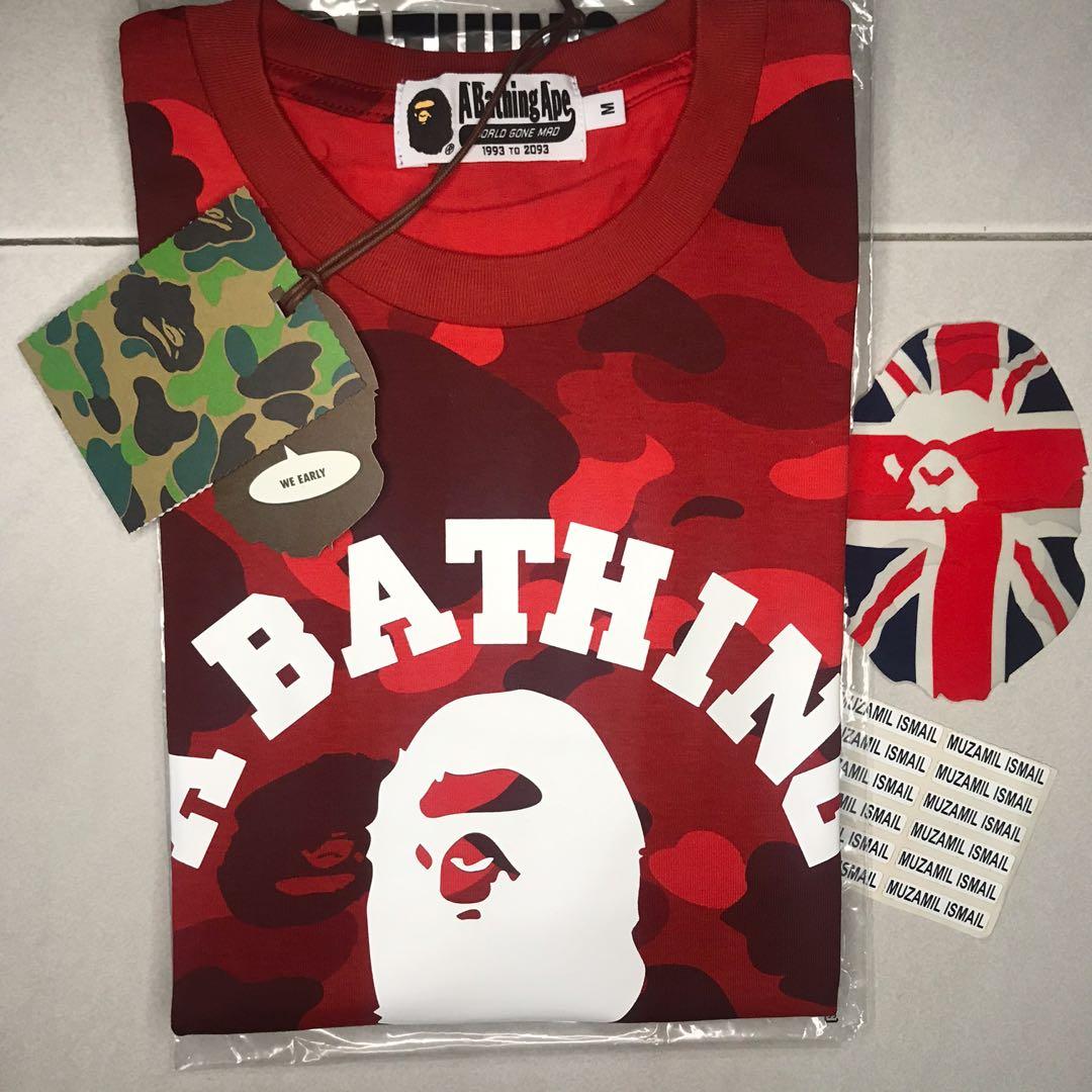 Bape Color Camo Red