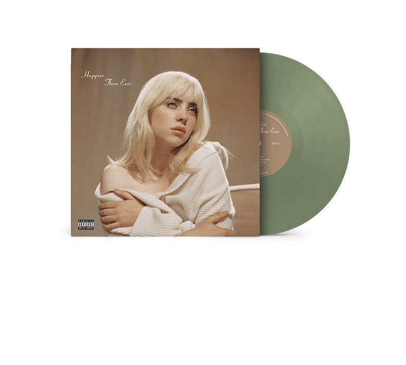 BILLIE EILISH - HAPPIER THAN EVER (GREEN) LP (Category: Vinyls) located in Santa Ana. Submitted by paramorephstore (Listing ID 1107613981, Image 2). Description: PAYO.