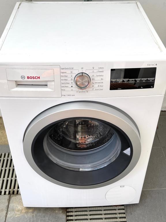 Bosch series 6 washing machine (9kg), TV & Home Appliances, Washing