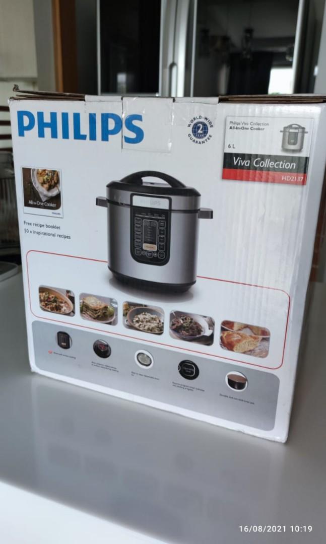 Brand New Philips Viva Collection All In One Cooker HD2137 62 TV Home Appliances Kitchen Appliances Cookers on Carousell