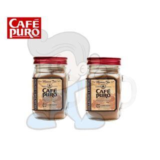 Cafe Puro Mason Jar 100% Pure Instant Coffee Collector's Edition (2 x 90 g)