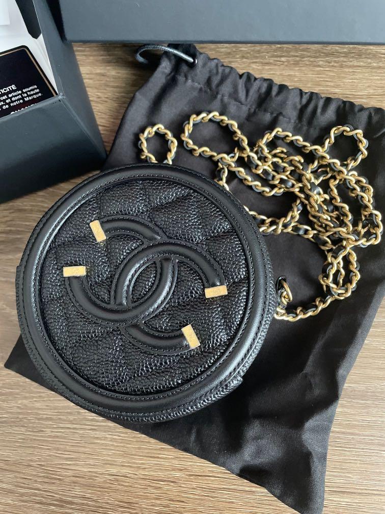 Chanel round sling bag, Women's Fashion, Bags & Wallets, Crossbody Bags on Carousell