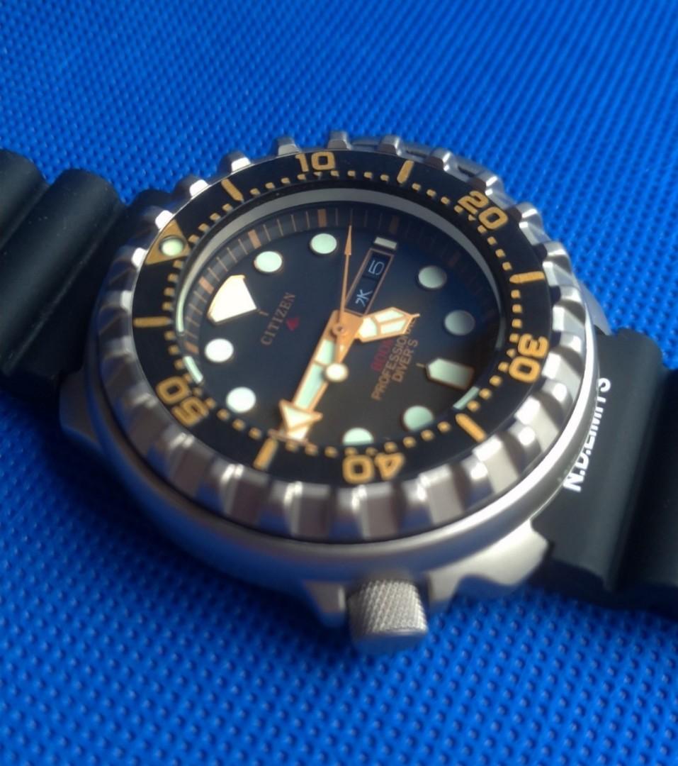 Citizen AJ0080-08E 800m Titanium Professional Diver, 名牌, 手錶 