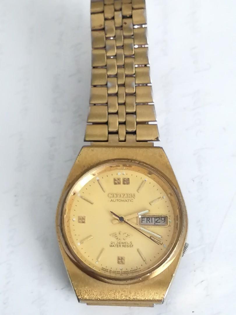 Citizen gold discount plated watch
