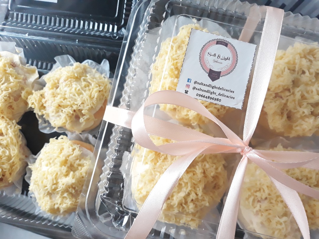 Creamy Ensaymada with Cream Cheese Filling, Food & Drinks, Homemade