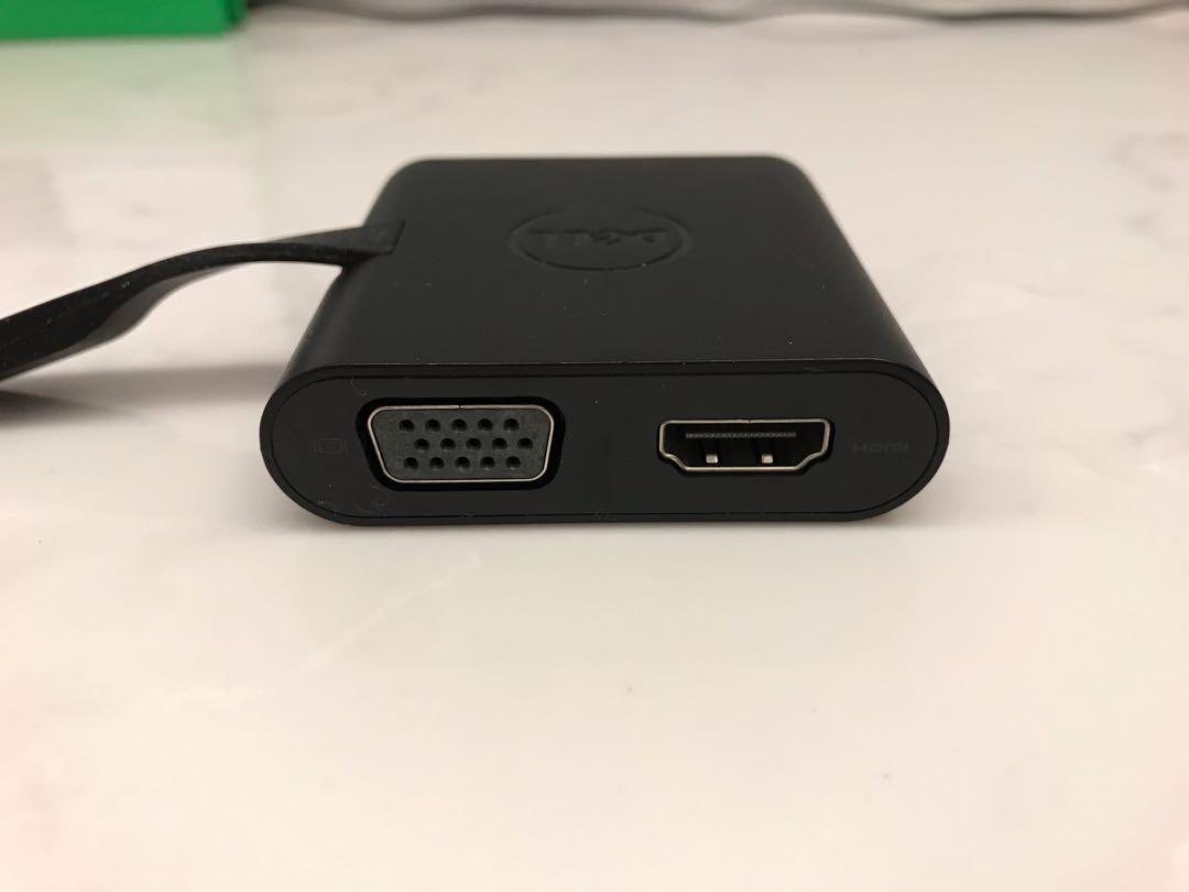 Dell Adapter USBC to HDMI/ VGA/ USB3.0 DA200, 電子產品, 其他