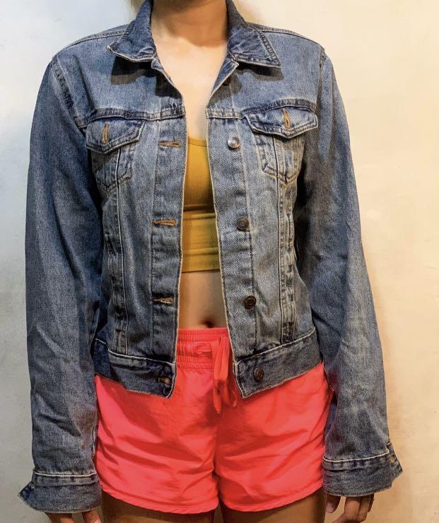 primark red denim jacket