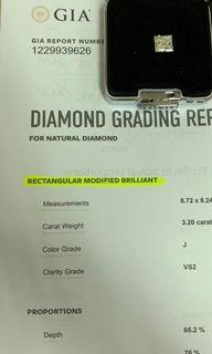 Diamond with GIA certificate