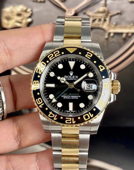 Gmt master top ii black gold