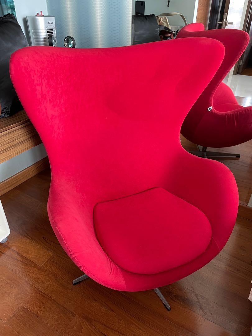 Egg lounge Chair, Furniture & Home Living, Furniture, Chairs on Carousell