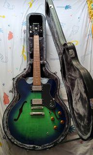 Epiphone Dot Deluxe Electric Guitar, Rare Aquamarine Color!