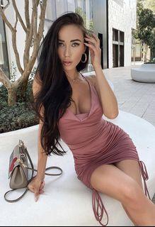 Fashion Nova Ruched Dress