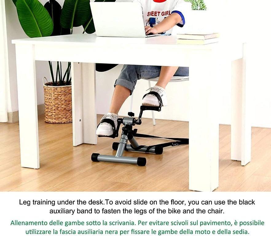 FITODO Mini Exercise Bike Foot Pedal Exerciser for Leg and Arm Cycling Workout leg and arm cycling exercise knee and shoulder recovery exercise stimulate blood circulation and improve joint activity S...