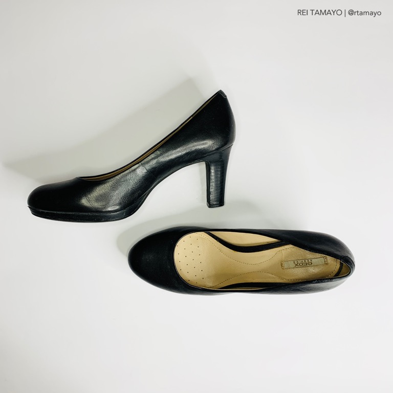Geox Respira Women Black Heel Pumps Shoes Preloved Women s