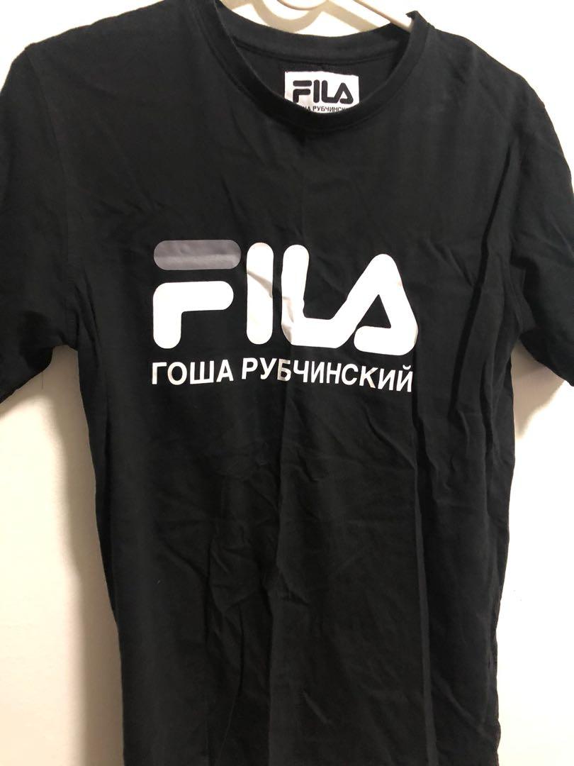 Rubchinskiy Fila Small T-Shirt Tee Shirt, Men's Fashion, & Sets, Tshirts & Polo Shirts on