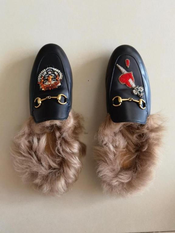 Gucci loafers lion sale