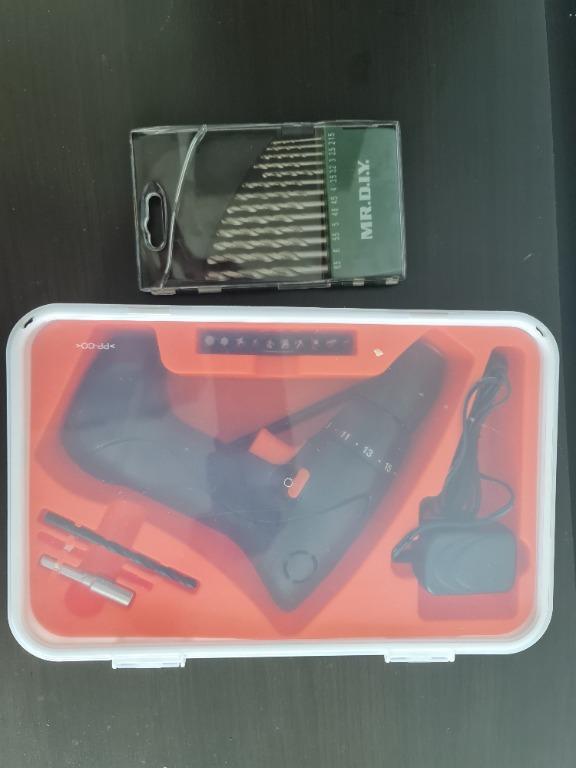 Ikea Fixa Drill 7.2V + additional drill bits, Furniture & Home Living