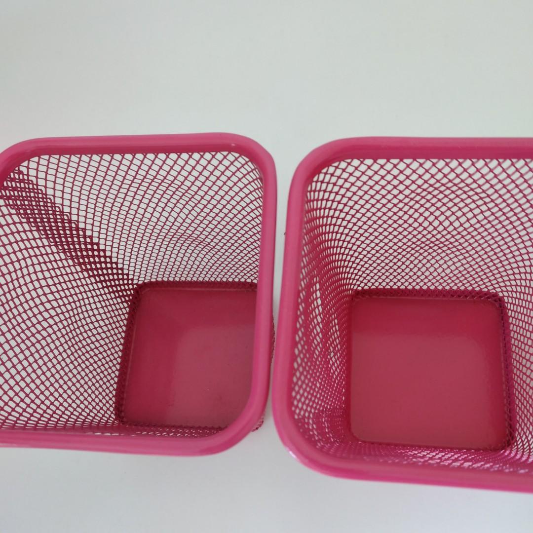 IKEA Hot Pink Pencil Holder (Steel), Hobbies & Toys, Stationary & Craft