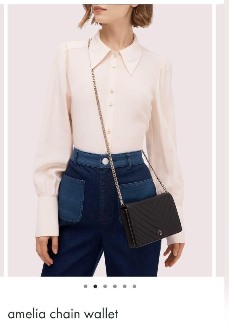 Kate Spade Amelia Chain Wallet, Women's Fashion, Bags & Wallets, Cross-body  Bags on Carousell