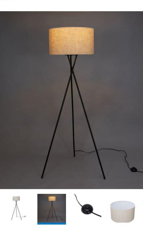 Kmart Linen Look Tripod Floor Lamp