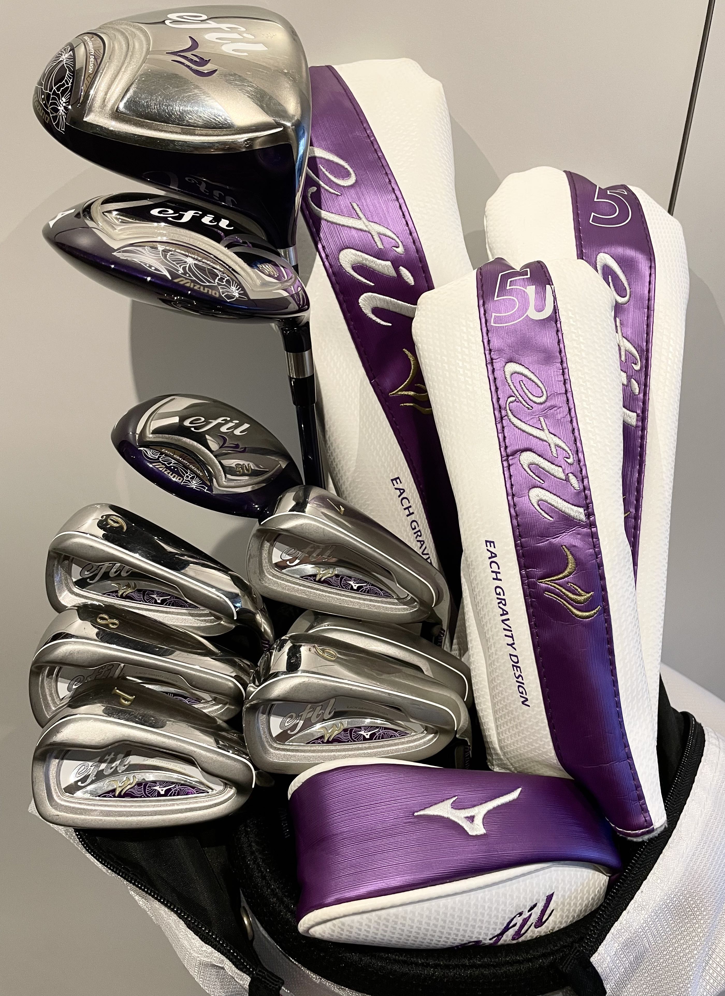 Ladies Full Mizuno Efil VI Golf Club Set include Iron set Driver