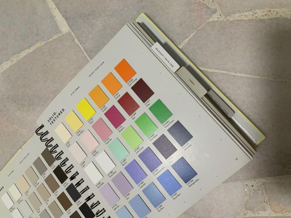 Laminated Catalogue Samples Set EDL, Lamitak, Panaplast, Formica