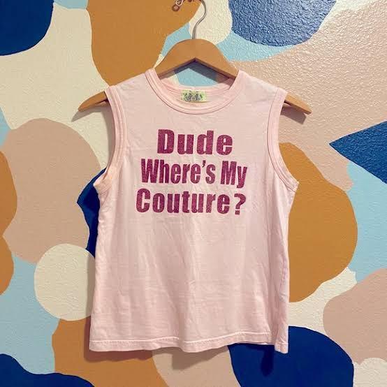 LF juicy couture sleeveless “Dude Wheres my Couture?”, Women's 