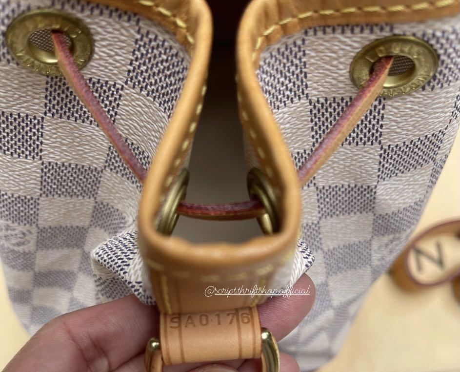 Louis Vuitton noe bb damier azur, Luxury, Bags & Wallets on Carousell