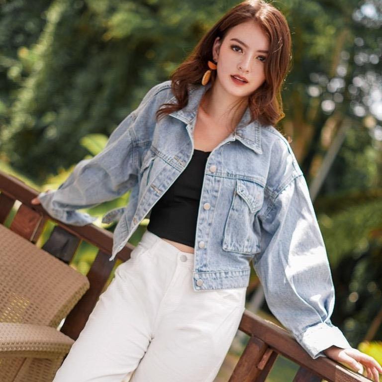 Skye cheap denim blazer