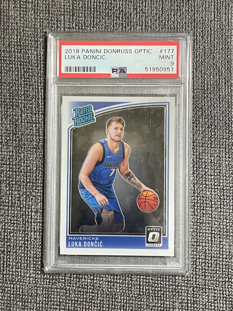 Luka Doncic RC Donruss Optic PSA 9, Hobbies & Toys, Memorabilia 