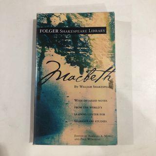 MACBETH FOLGER Shakespeare Library BOOK by William Shakespeare