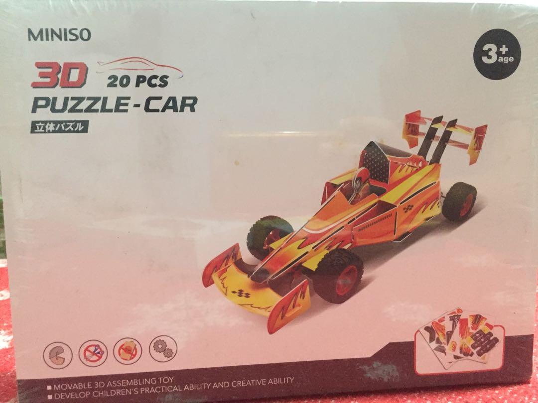 Miniso 3d 2024 puzzle car
