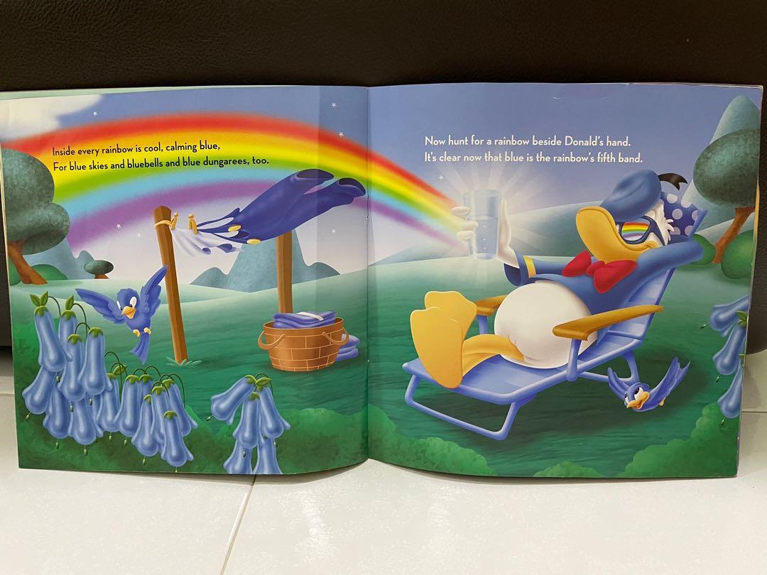 Minnie rainbow colours story book, Babies & Kids, Infant Playtime on