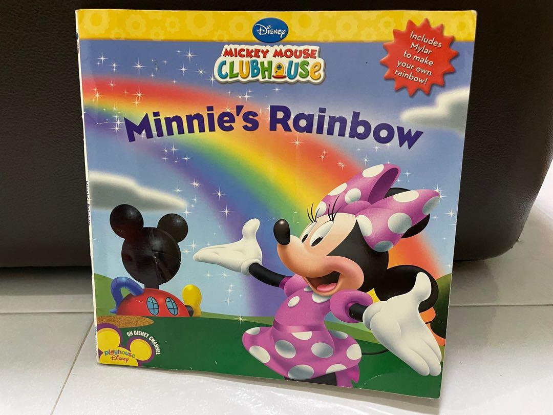 Minnie rainbow colours story book, Babies & Kids, Infant Playtime on Carousell