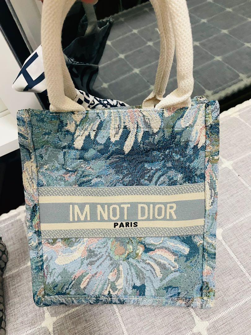 Muji style Im not Dior Tote Bag  Designer of Dreams tote museum  Womens  Fashion Bags  Wallets Tote Bags on Carousell