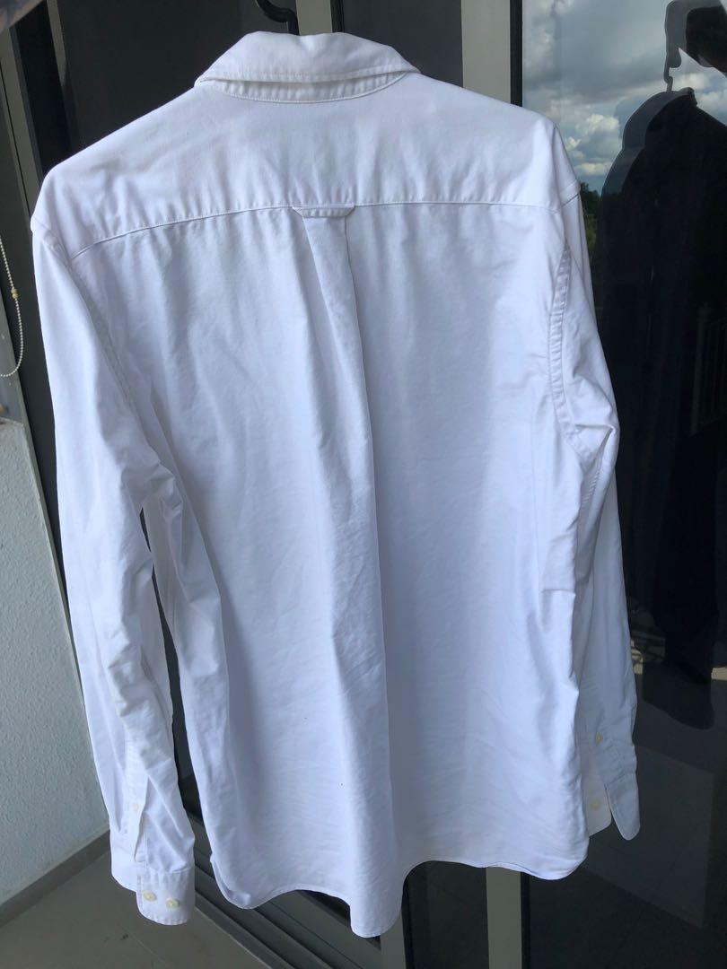 Muji Men's Washed Oxford Button Down Long Sleeve Shirt, Men's Fashion, Tops  & Sets, Formal Shirts on Carousell