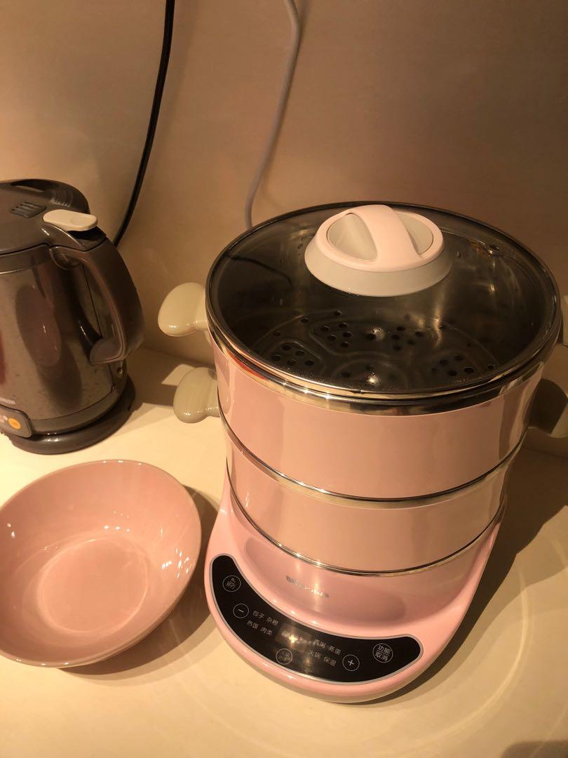 Multiple steamer (Category: Cookers) located in Singapore. Submitted by cissy_yangzx (Listing ID 1107555956, Image 4). Description: Bear DZG-D40A1 Mini Multi-layer Electric Steamer Multifunctional 304 Stainless Steel Automatic Power Off.