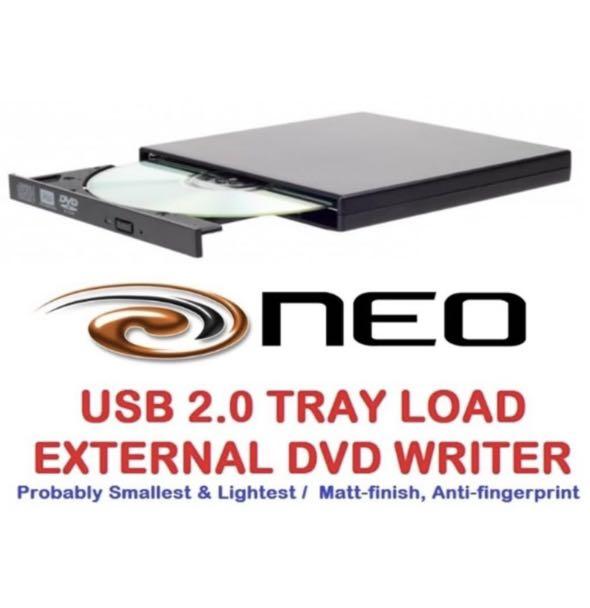 NEO USB 2.0 Tray Load External DVD Writer
