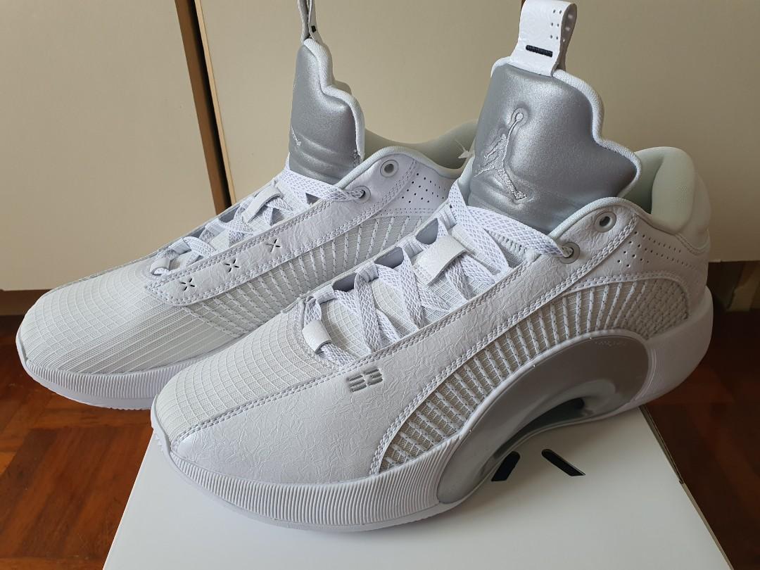 Nike Air Jordan 35 XXXV Low PF Metallic Silver White Black