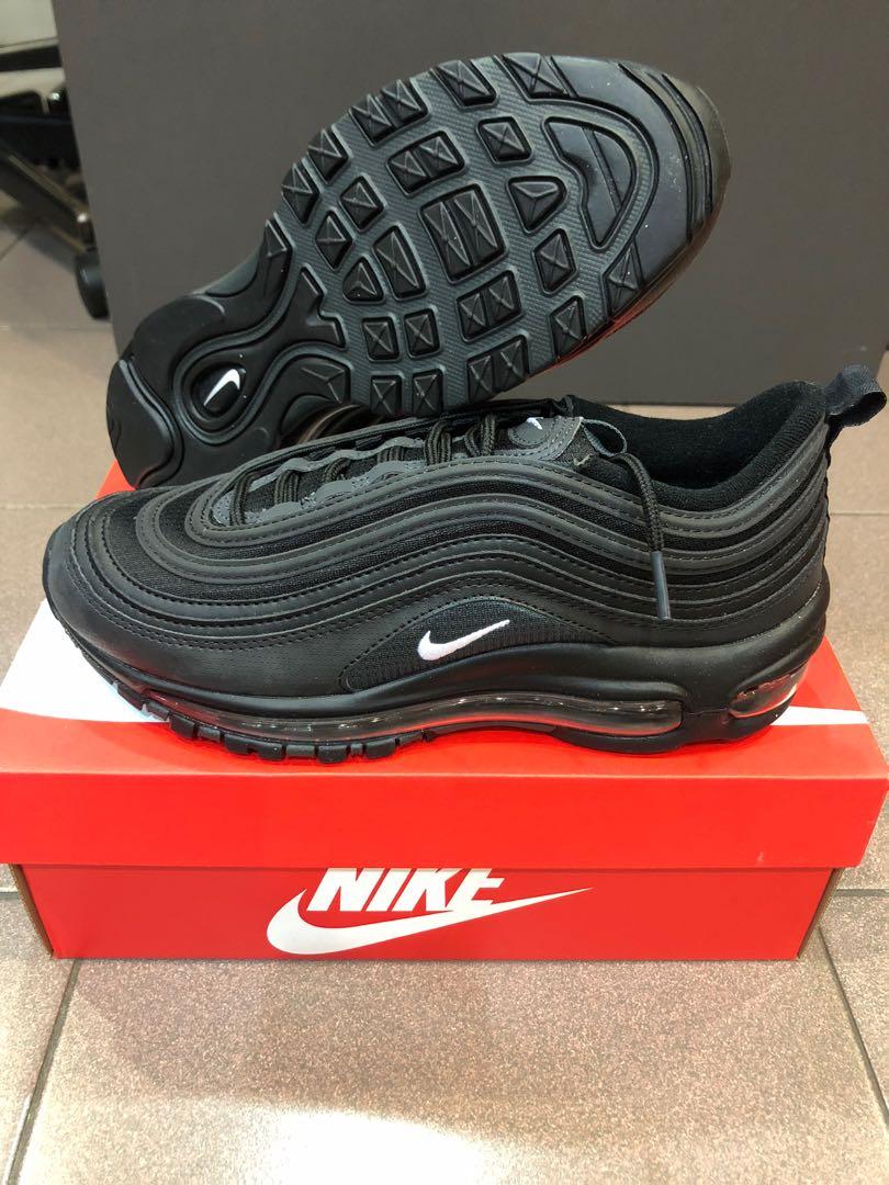 Nike Airmax 97 GS Triple Black Men s Fashion Footwear Sneakers on Carousell